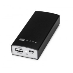 Портативное зарядное устройство «Блэк», 5000 mAh