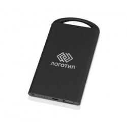Портативное зарядное устройство «Shine» с зеркальной гравировкой, 4000 mAh